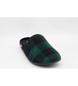 GRUNLAND Ciabatta uomo tartan | LECY