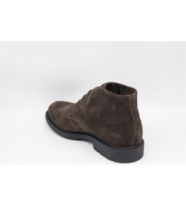 NERO GIARDINI Polacchini uomo in camoscio