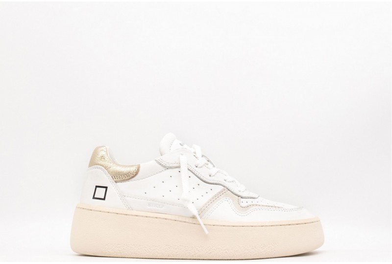 DATE STEP CALF WHITE-PLATINUM