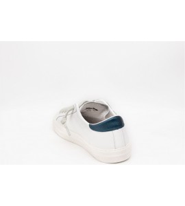 DATE HILL LOW VINTAGE CALF WHITE-PETROL