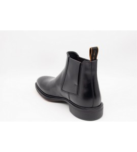 SANTONI Stivaletto Easy da uomo in pelle nera