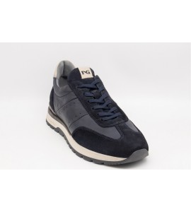 NERO GIARDINI Sneakers uomo in pelle e camoscio