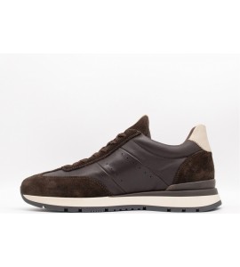 NERO GIARDINI Sneakers uomo in pelle e camoscio